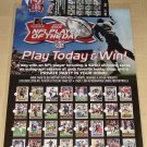 2006 NFL Player of the Day football card promo poster, never displayed, rolled, 2 for 1!
