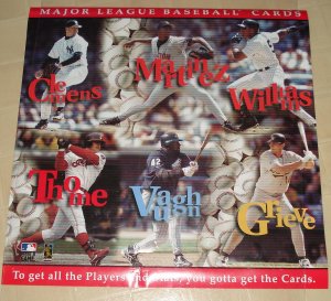 MLB Baseball cards promo poster KIT, never displayed, rolled, 26x26, double sided, 3 posters