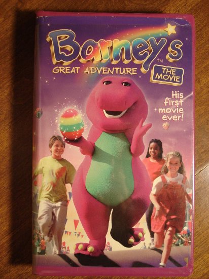 Barney's Great Adventure: The Movie VHS video tape movie film, giant ...