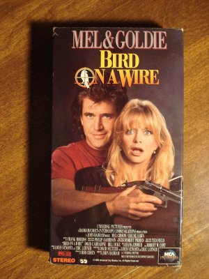 Bird On a Wire VHS video tape movie film, Mel Gibson, Golgie Hawn ...