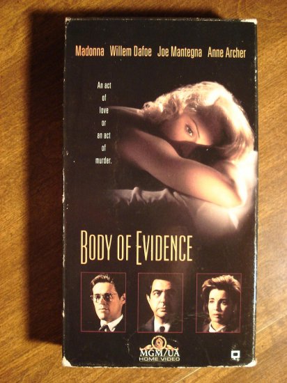 Body Of Evidence Vhs Video Tape Movie Film Madonna Willem Dafoe Joe SexiezPicz Web Porn