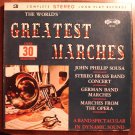 World's Greatest Marches LP vinyl record album 33rpm, 3 album set with box case, 1960's