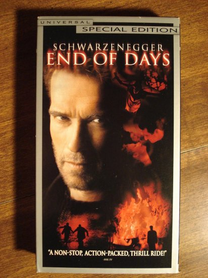 End of Days VHS video tape movie film, Arnold Schwarzenegger, Kevin Pollack