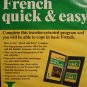 French Quick & Easy language instructional audio cassette tapes and book!