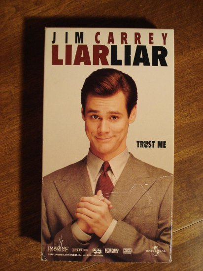 Liar Liar Vhs Video Tape Movie Film Jim Carrey Jennifer Tilly Swoosie Kurtz