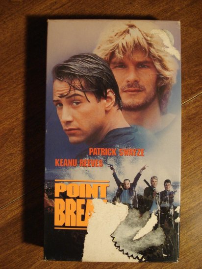 Point Break VHS video tape movie film, Patrick Swayze, Keanu reeves ...