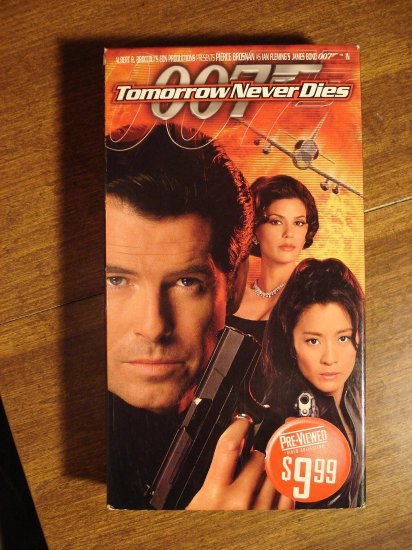 Tomorrow Never Dies VHS video tape movie film, James Bond 007, Pierce ...