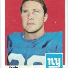 1969 Topps football card #131 (B) Ernie Koy VG/EX New York Giants