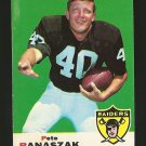 1969 Topps football card #30 (B) Pete Banaszak EX+ Oakland Raiders