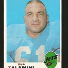 1969 Topps football card #162 (C) Bob Talamini NM New York Jets