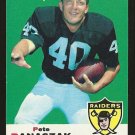 1969 Topps football card #30 (C) Pete Banaszak NM Oakland Raiders