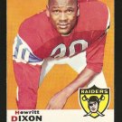 1969 Topps football card #98 (D) Hewitt Dixon EX/NM Oakland Raiders