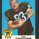 1969 Topps football card #128 (B) Ben Davidson EX Oakland Raiders