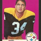 1969 Topps football card #17 Andy Russell VG (water stain on LL corner) Pittsburgh Steelers