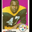 1969 Topps football card #155 Marv Woodson VG/EX Pittsburgh Steelers