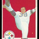 1969 Topps football card #177 (C) Bobby Waldon VG (small water stain right edge) Pittsburgh Steelers
