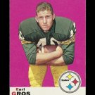 1969 Topps football card #86 Earl Gros NM/M Pittsburgh Steelers