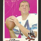 1969 Topps football card #235 Craig Morton Poor condition (see pic) Dallas Cowboys
