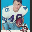 1969 Topps football card #122 Craig Baynham NM Dallas Cowboys