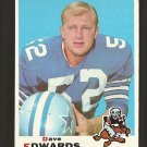 1969 Topps football card #210 Dave Edwards EX/NM Dallas Cowboys