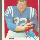 1969 Topps football card #229 (B) Mike Curtis EX (miscut) Baltimore Colts
