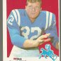 1969 Topps football card #229 (B) Mike Curtis EX (miscut) Baltimore Colts