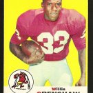 1969 Topps football card #21 Willie Crenshaw VG/EX St. Louis Cardinals