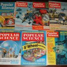 Popular Science magazine - 7 issues from the 1960's - cars, tools, inventions, more