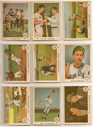 1959 Fleer Ted Williams baseball card set 1 - 80 (no #68) - NM/MINT - absolutely beautiful!