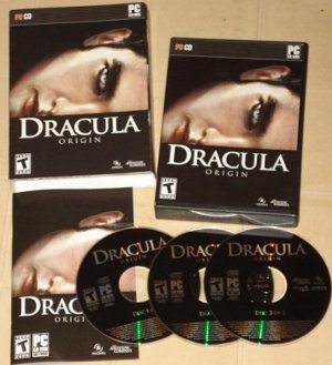 Dracula Origins PC computer video game MIB  3 CD's blood sucking Vampire action Twilight