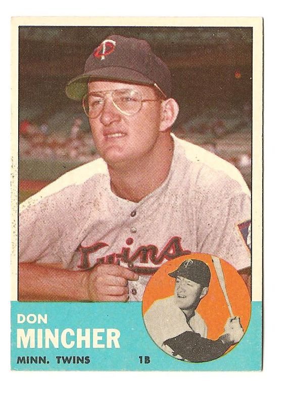 1963 Topps baseball card #269 Don Mincher EX Minnesota twins