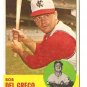 1963 Topps baseball card #282 Bob Del Greco EX/Nm Kansas City A's Athletics