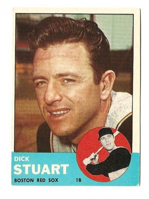 1963 Topps baseball card #285 Dick Stuart EX Boston Red Sox