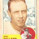 1963 Topps baseball card #298 Don Dillard EX Milwaukee Braves