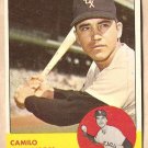 1963 Topps baseball card #308 Camilo Carreon EX/NM Chicago White Sox