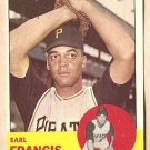 1963 Topps baseball card #303 Earl Francis EX Pittsburgh Pirates