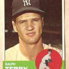 1963 Topps baseball card #315 Ralph Terry EX/NM New York Yankees