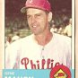 1963 Topps baseball card #318 Gene Mauch VG+ Philadelphia Phillies