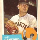 1963 Topps baseball card #325 Jack Sanford VG San Francisco Giants