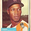 1963 Topps baseball card #330 Chuck Hinton VG Washington Senators