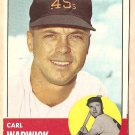 1963 Topps baseball card #333 Carl Warwick VG Houston Colt 45's