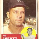 1963 Topps baseball card #348 Vic Wertz EX Detroit Tigers