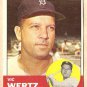 1963 Topps baseball card #348 Vic Wertz EX Detroit Tigers