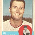 1963 Topps baseball card #339 Ted Bowsfield VG/EX Kansas City A's Athletics