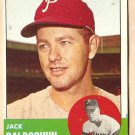 1963 Topps baseball card #341 Jack Baldschun EX Philadelphia Phillies