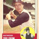 1963 Topps baseball card #359 Haywood Sullivan EX+ Kansas City A's Athletics