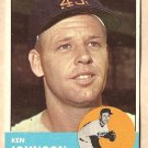 1963 Topps baseball card #352 Ken Johnson VG/EX Houston Colr 45's