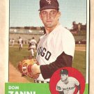 1963 Topps baseball card #354 Dom Zanni EX Chicago White Sox