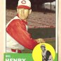 1963 Topps baseball card #378 Bill Henry VG/EX Cincinnati Reds