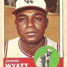 1963 Topps baseball card #376 Johnnie Wyatt VG/EX Kansas Cit A's Athletics
